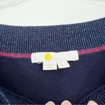 Boden Baltic Mabel Metallic Blue Sweater Size 4 Billowy Bishop Sleeves Photo 8