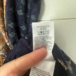 Lucky Brand  Women’s XL Navy Patterned Short Sleeve Top Photo 3