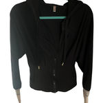Free People NWT Black Zip-Up Hoodie Photo 0