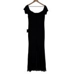 Lulus Faizah Black Mesh Off Photo 7