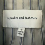 Cupcakes and Cashmere Single Button Blazer Navy Blue Notch Lapel Work SZ M Photo 7