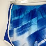 Nike  Dri-Fit Women's Elastic Waist Lined Athletic Shorts Blue White Size Medium Photo 4