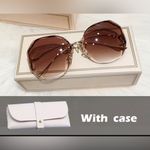 Frame NIB - Oversized Metal  Sunglasses - UV Protection. Photo 1