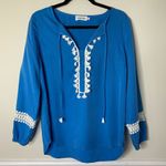 Line and Dot Line‎ and Dot Revolve blue pom pom deliah blouse Photo 3