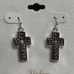 Mixit  Silver Cross Earrings Photo 2