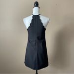 Lulus  | Black Scalloped Endlessly Endearing Mini Dress Sz XS Photo 6
