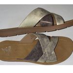 Corkys Sandals Women’s Size 9 Charm Slides Gold Copper Strappy Flats 80s 90s Y2K Photo 5