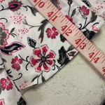 Torrid  Dress Size 4 4X Sleeveless Waist Tie Elastic Neck Pink White Floral Plus Photo 6