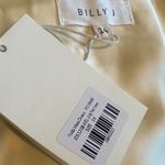 Billy J Frida Maxi Dress Yellow Satin Creamy Buttery Gown Size 14 Women's NWT Photo 11