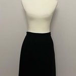 Tory Burch Skirt Classic Straight Knee Length Pencil Wool Blend Lined Black Photo 0