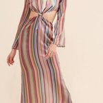Free People Winter Muse Daphne Dress in Multi Stripe Size 6 XS NWOT $299 Photo 12