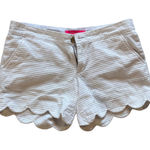 Lilly Pulitzer  white size 0‎ scallop shirts buttercup Photo 0