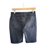 #836 Faith Jeans Women's Size 10 Black Denim Bermuda Shorts Mid Photo 2