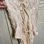 ZARA Cream Bodysuit Photo 1