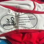 Sporlike High Waisted Ruffle Tie Red Adjustable Two Photo 8