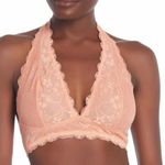 Free People Galloon Lace Halter Bralette Womens Size L Orange Photo 0
