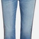 Veronica Beard  stripe high rise crop jeans Photo 0