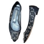 Manolo Blahnik Sheer Lace Hangisi Flats Photo 3