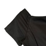 ZARA Black Short Sleeve Pleated Formal Fitted Simple Midi Dress Women Sz S Photo 9