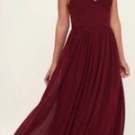 Lulus Love Spell Burgundy Wine Dress Photo 0