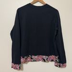 Johnny Was  Floral Pullover Sweater Size Large Embroidered BEE ACTIVE CREW Photo 6