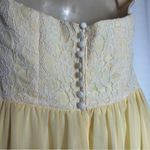 Mori Lee  Madeline Gardner Lace Bridesmaid Prom Dress Strapless Women Sz 10 Photo 5