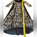 Picadilly Fashion Gothic Witchy Midi Dress Black White Layered Womens Size XS Photo 7