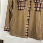 No Comment Tan plaid shacket Size Medium Photo 3