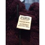 Victoria's Secret PINK Burgandy Teddy Bear Warm Hoodie 1/2 Zip XS Photo 4