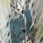 Boutique Cut Cute Y2K Blue & Green Printed Button Down Cardigan Sweater S Photo 4