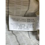 ZARA Women's Cream Striped Crinkled Long Sleeve Cropped Blazer Shirt Top Size XS Photo 3