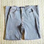 Hollister Y2K Smiley Face Light Wash Baggy Jeans Size 0/25 Photo 3