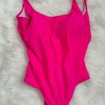 Amazon American Trends Hot Pink One Piece Swimsuit Tummy Control Low Back Scoop Neck Photo 3