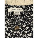 American Eagle black white floral print mini dress size Medium Photo 2