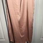 After Six  • Gown • Sleeveless Wrap Dress • Satin Maxi • 14R • Light Pink Photo 4