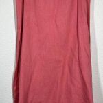 120% Lino 3 Piece Linen Set Top Tank Skirt 46/48 Pink Midi Vintage Embroidered Size undefined Photo 2