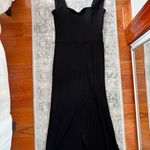 Reformation Knit Cassi Black Midi Dress Photo 7