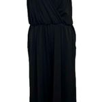 GILLI NWOT black wide leg v neck spaghetti strap light weight jumpsuit Photo 3