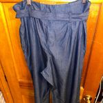 NWT New York & Company Soho Dark Blue Paperbag Waist Jeans Sz 14 Photo 3