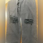 Missguided  Riot High Rise Busted Knee Mom Jeans, Black Size 14 NWT Photo 2