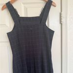 Club Monaco  Dark Blue Grid Window Pane Pattern Jumpsuit 6 Navy Photo 7