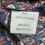 Octavia navy all over print pussybow top size medium Blue Photo 4