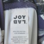 JoyLab  Dark Muted Purple Floral Athletic Performance Leggings Pocket Small Photo 7