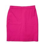 J.Crew NWT Petite No. 2 Pencil in Neon Fuchsia Pink Bi-stretch Cotton Skirt 12P Photo 1