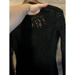 Iris  Black Dress size Small Cocktail Long bell Sleeves Short Lace Elegant Party Photo 5