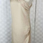 Maje  sheer overlay one shoulder cream mini dress Photo 4