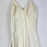 Vintage Adonna Satin Slip Maxi Dress Size Small Ivory 90s Y2K Fairy Coquette Photo 2