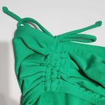 CALIA Mid Rise Ruched Side Swim Bikini Bottom Green Glow XL NEW Photo 8