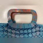 Cleobella  Women’s Thalia Tote Blue Fabric‎ Accent Boho Handbags Photo 2