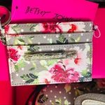Betsey Johnson  Dog Face Mini Backpack & Wallet Box Set Floral NWT Photo 1
